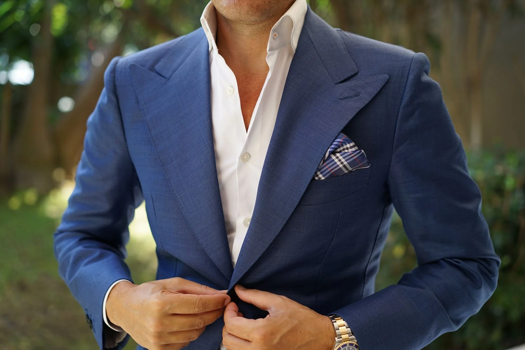 Scotch Blue Pocket Square - Image 8