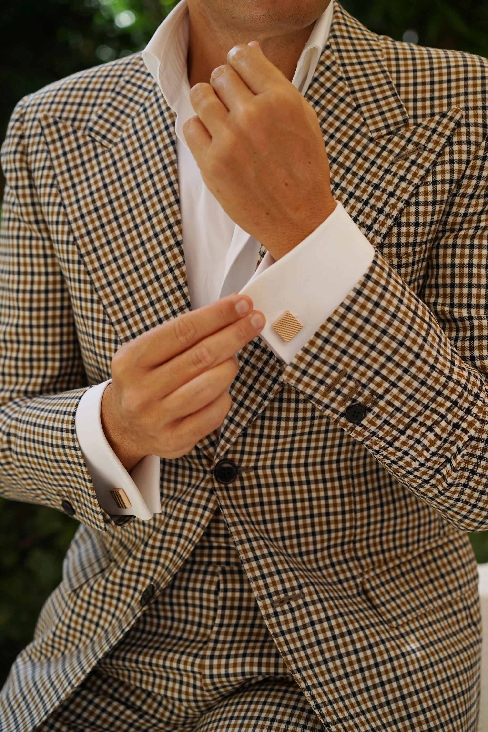 Shandora Rose Gold Cufflinks - Image 4