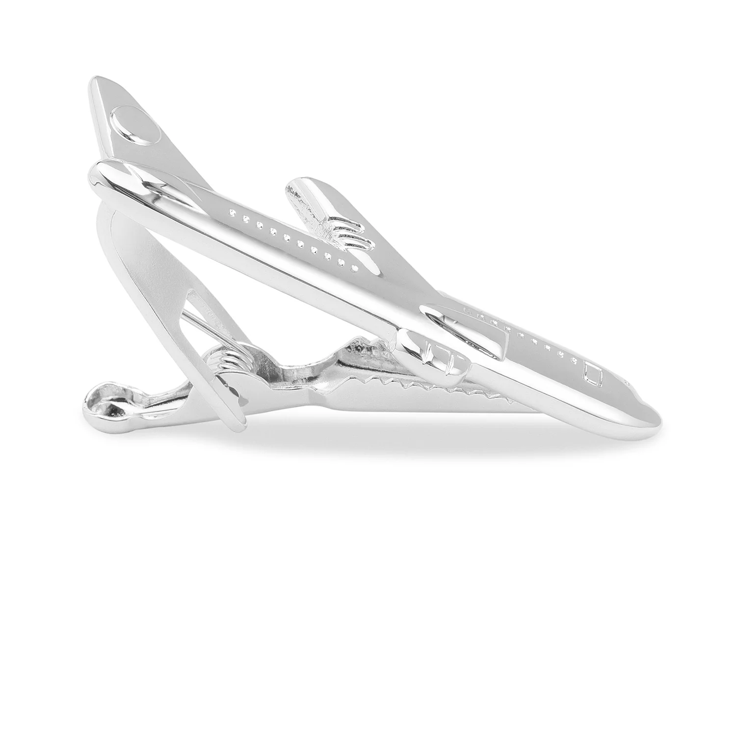 Silver Airplane Tie Bar - Image 2