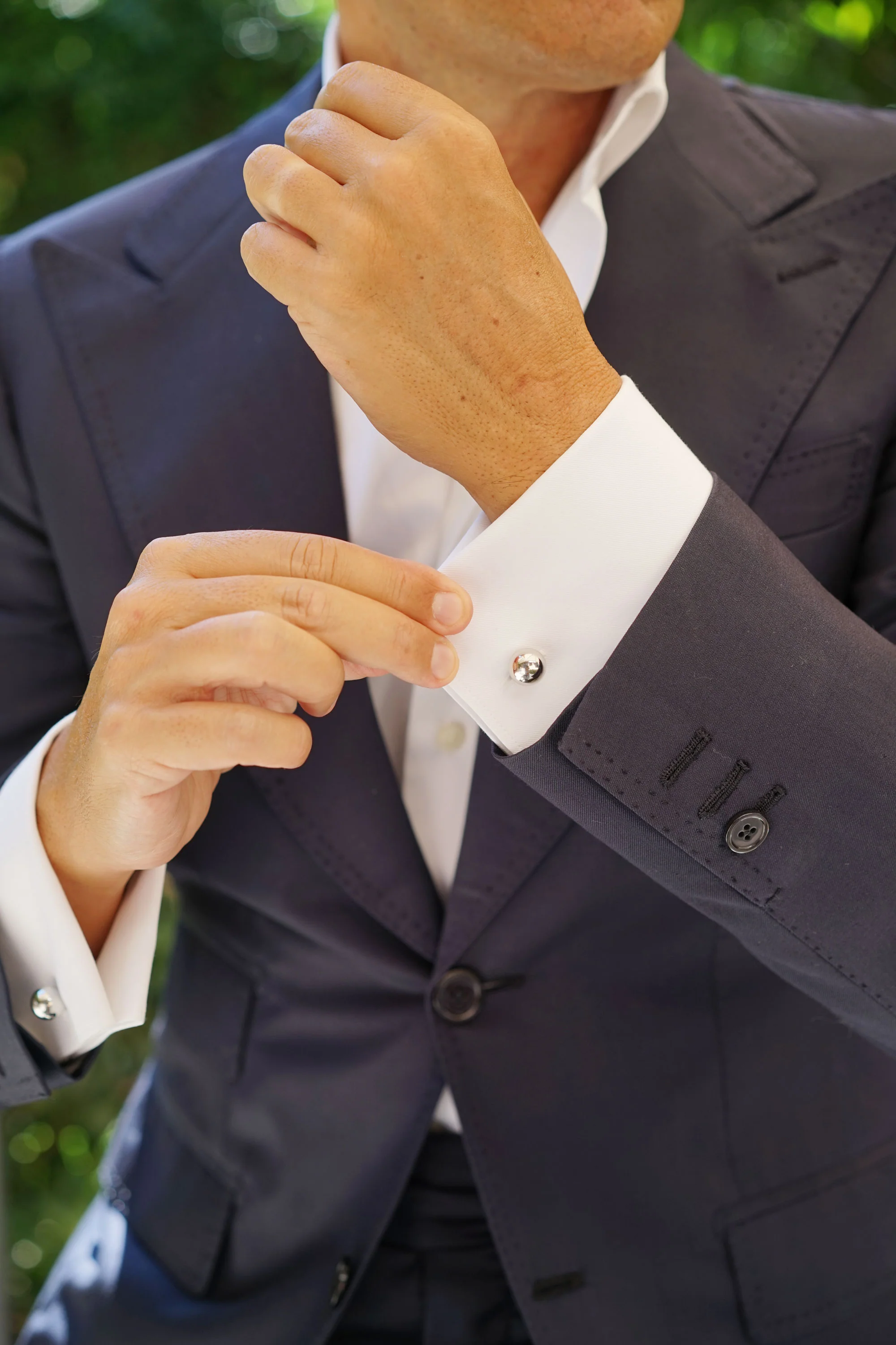 Silver Ball Cufflinks - Image 8