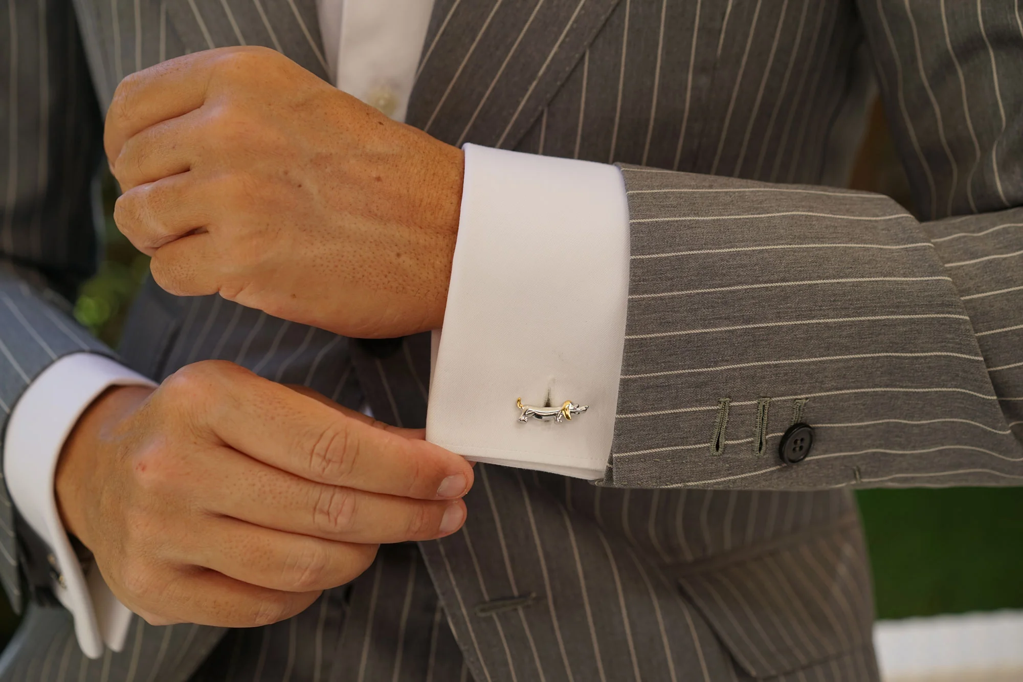 Silver Dog Cufflinks - Image 8