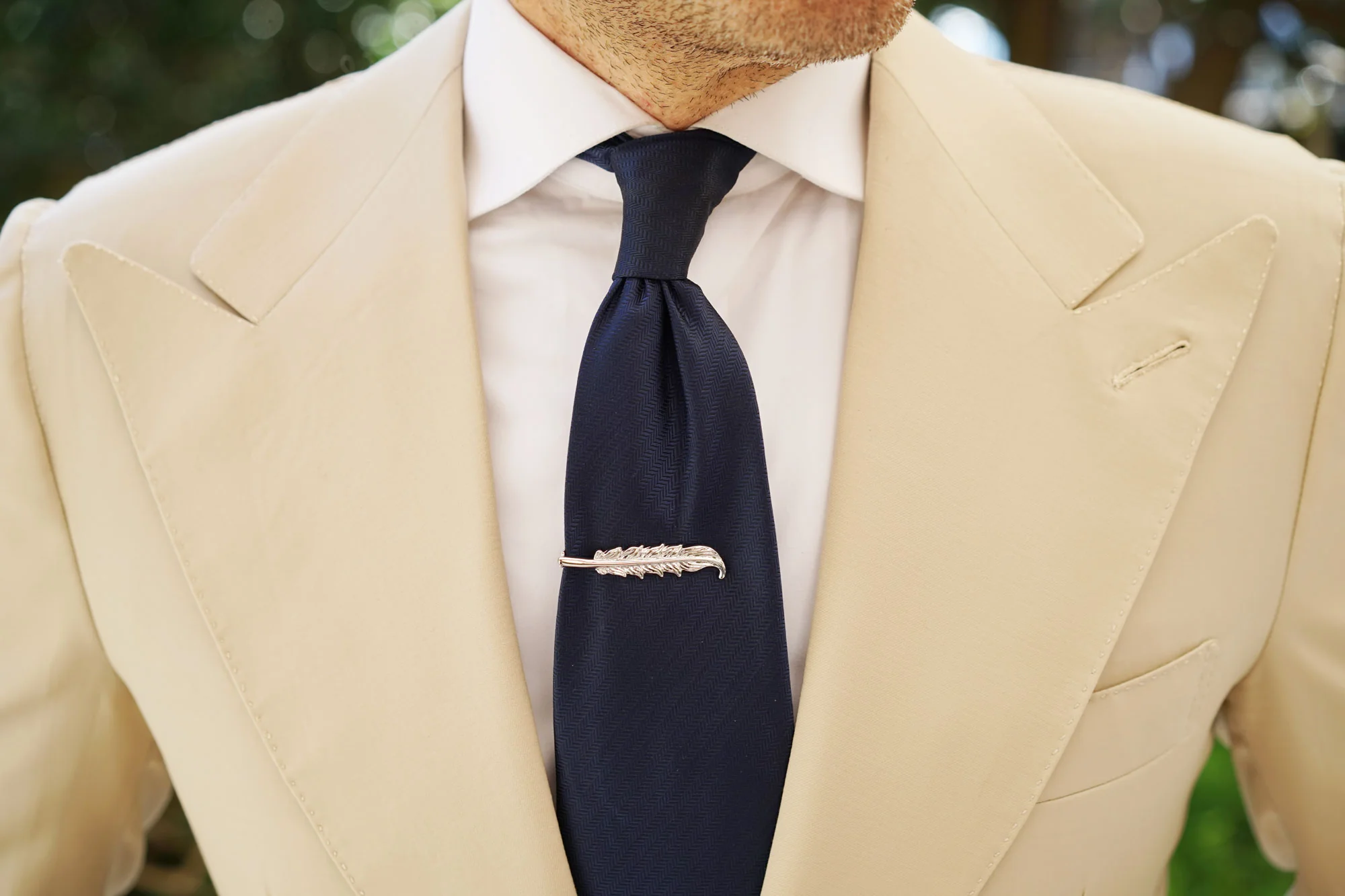 Silver Feather Quill Tie Bar - Image 9