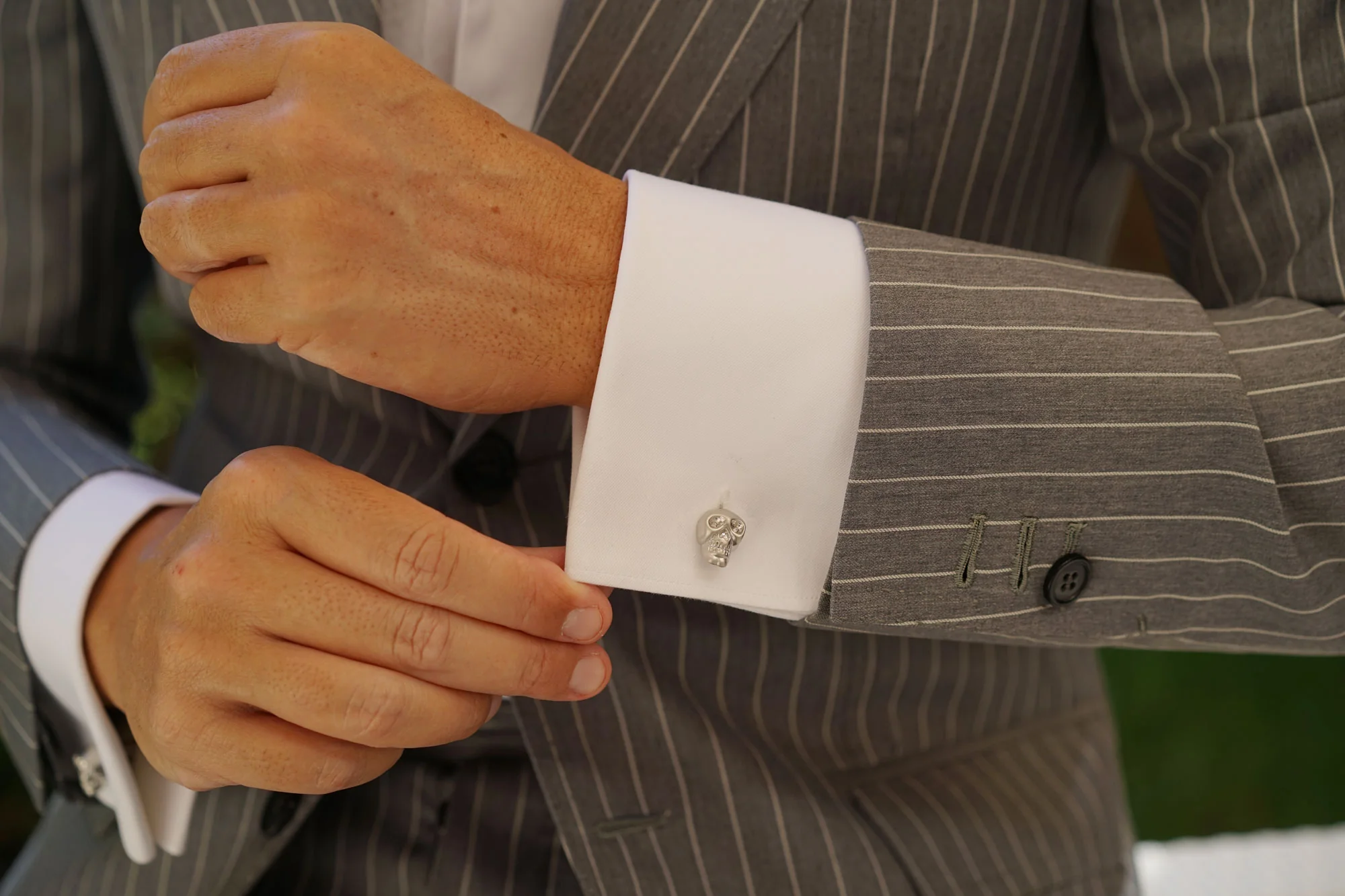Silver Skull Cufflinks - Image 9