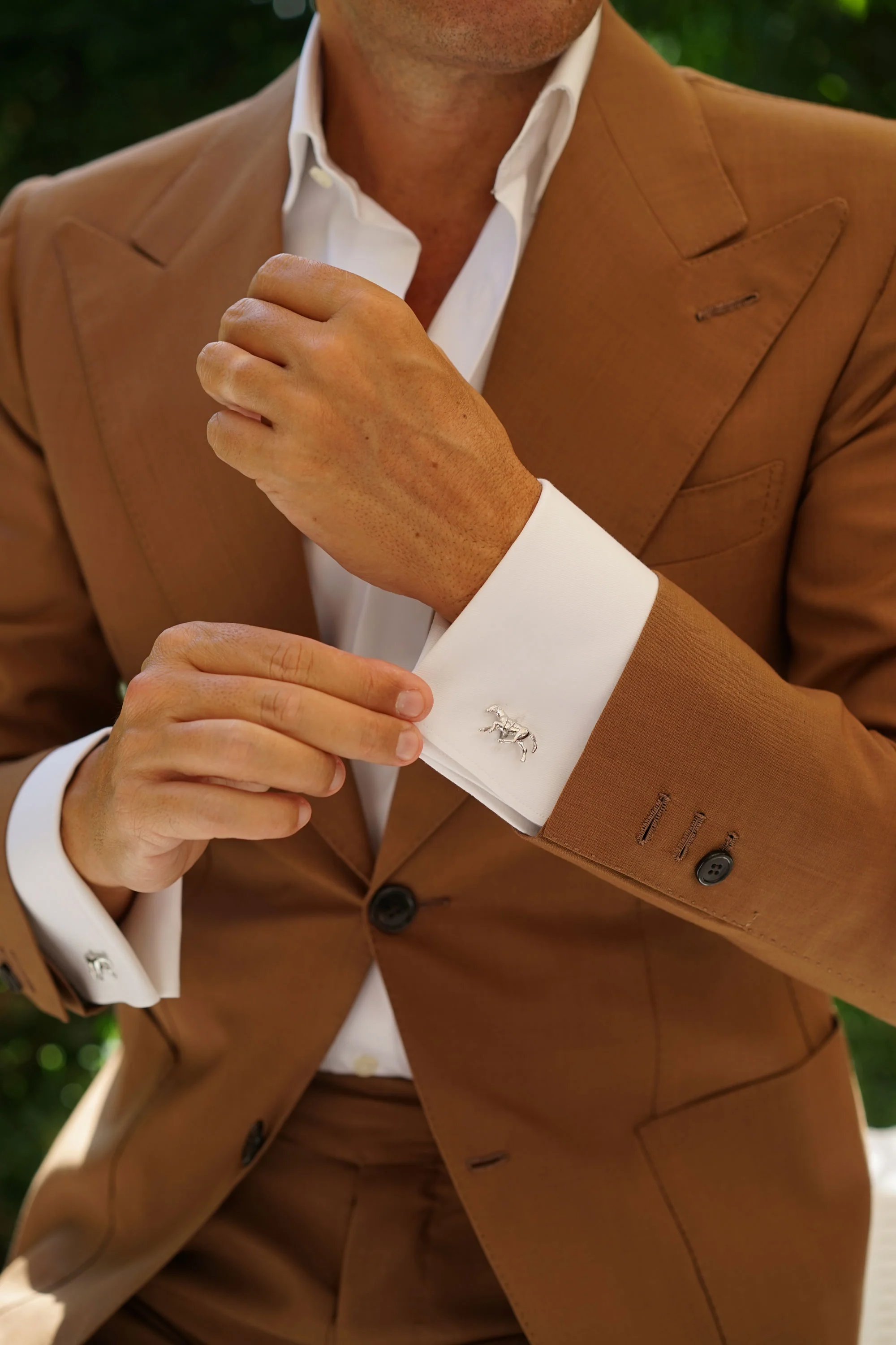Silver Stallion Horse Cufflinks - Image 6