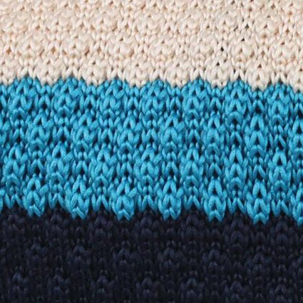 Sinatra Blue Knitted Tie - Image 2