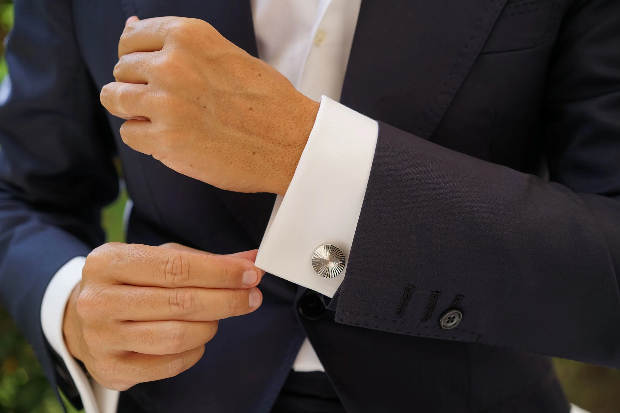 Spiral Circle Cufflinks - Image 10