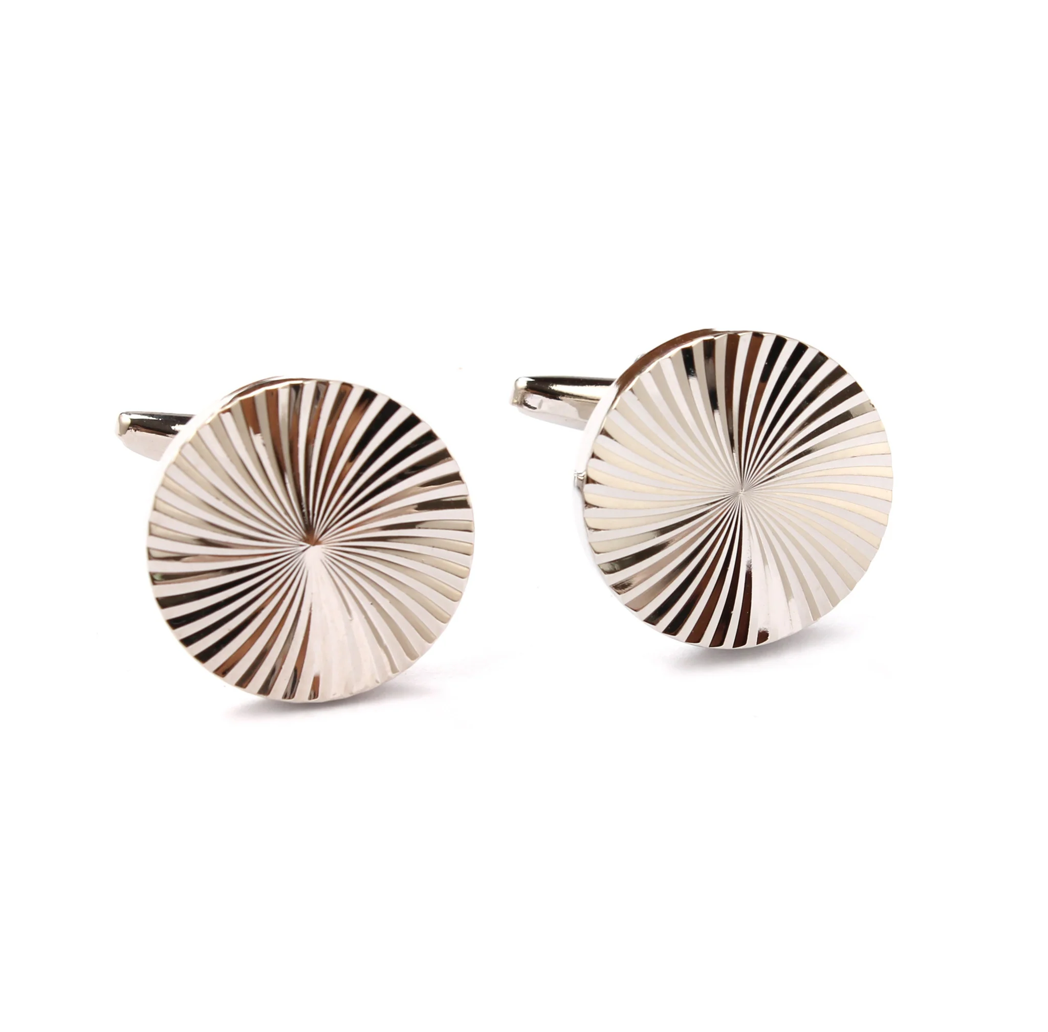 Spiral Circle Cufflinks - Image 2