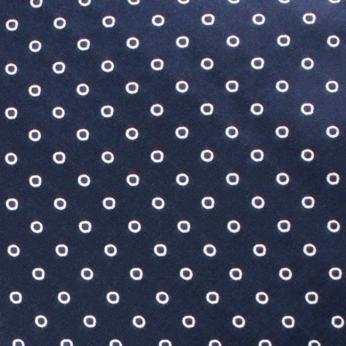 St Barts Navy Polka Dot Pocket Square - Image 2