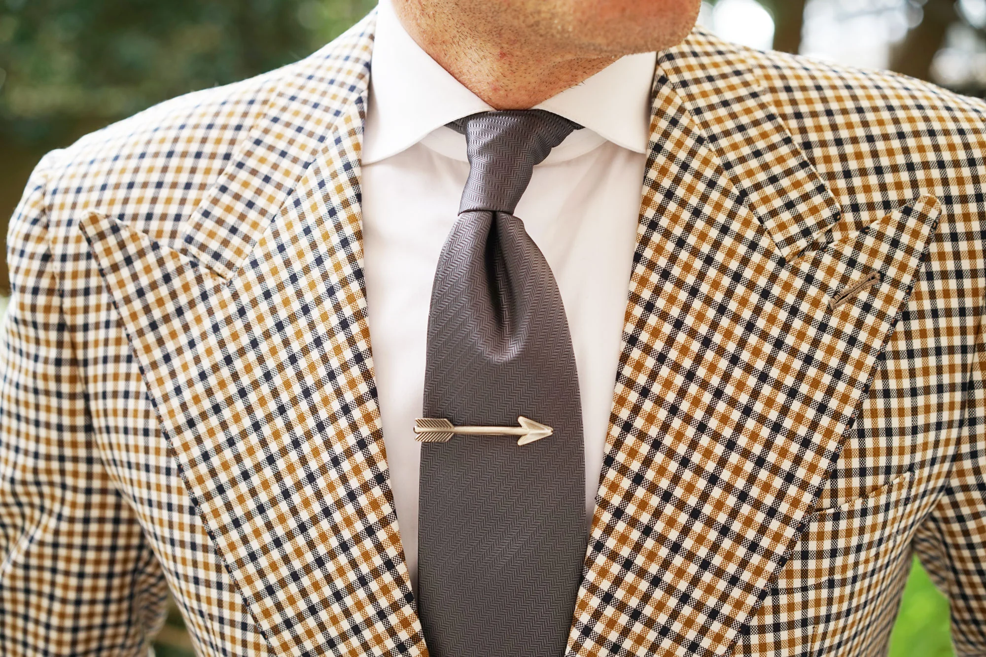 Stallone Silver Arrow Tie Bar - Image 7