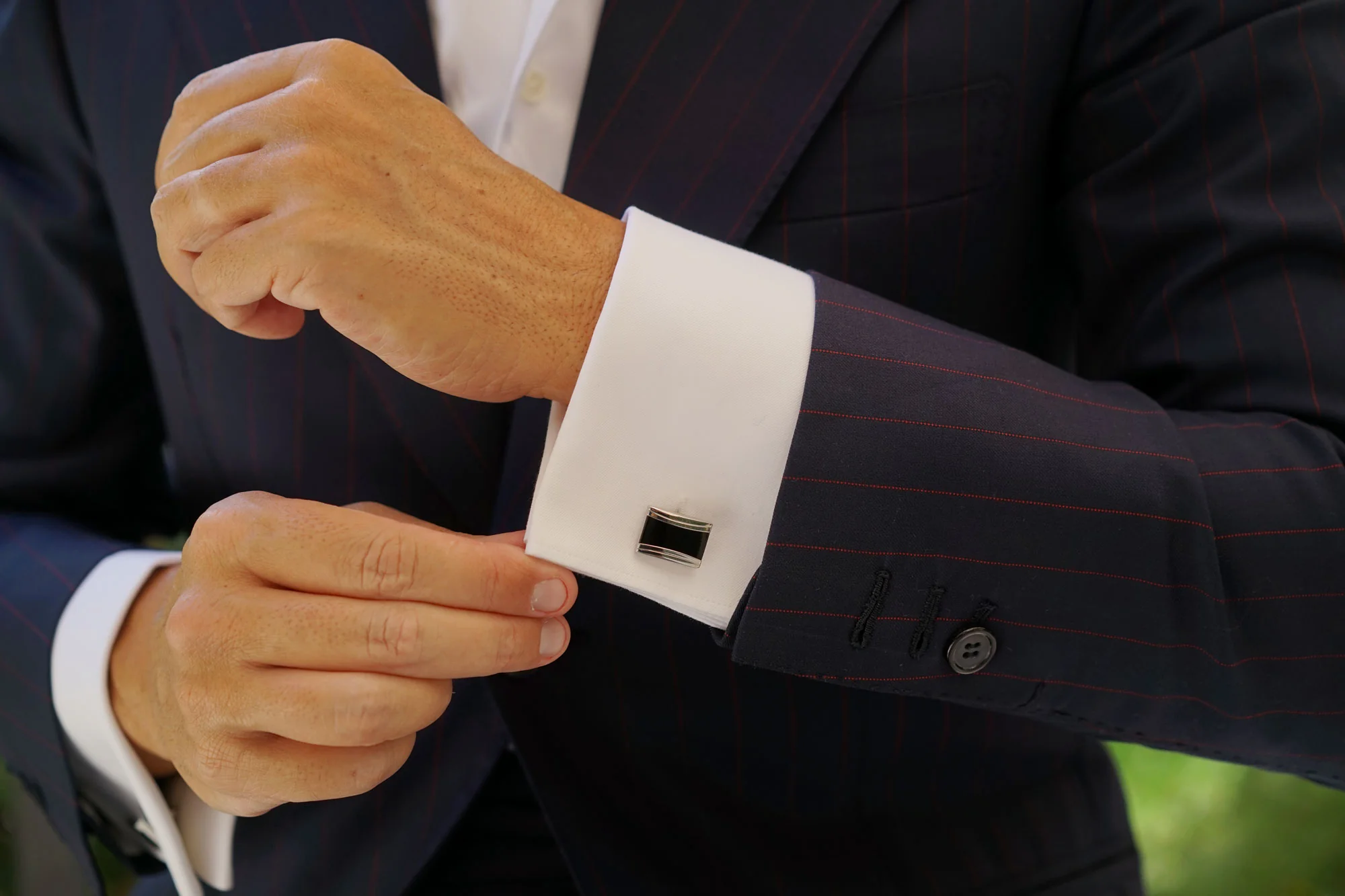 The Black Knight Rectangle Cufflinks - Image 11