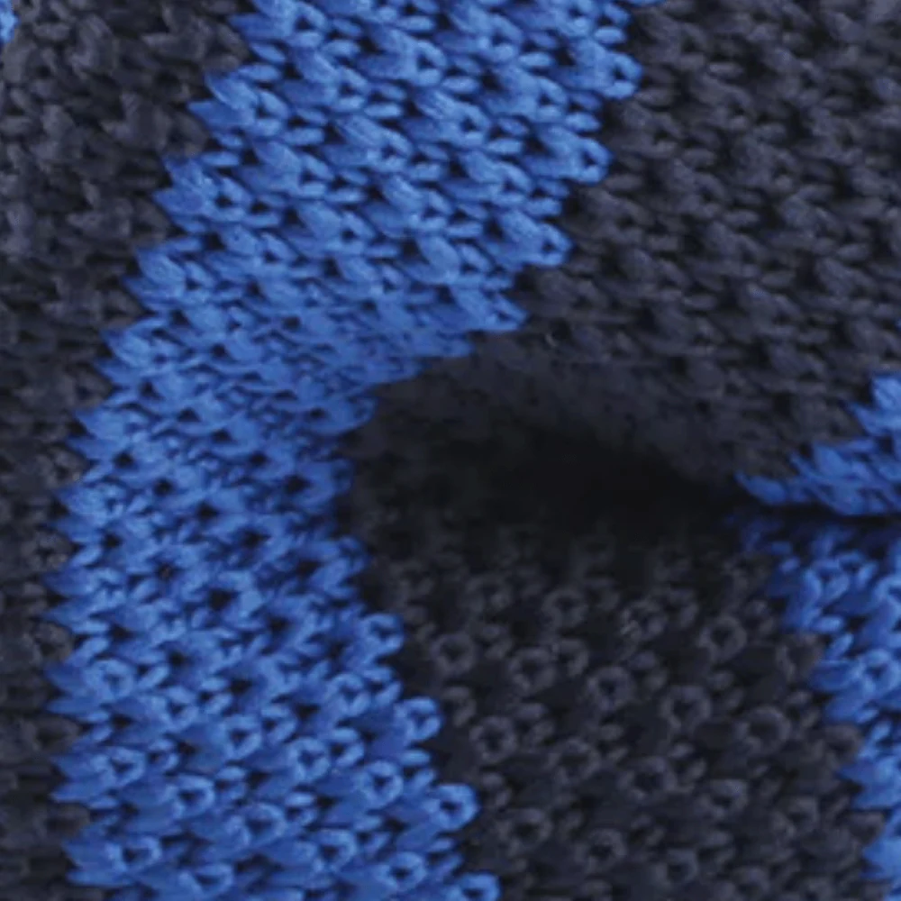 The Blue Fijian Knitted Bow Tie - Image 2