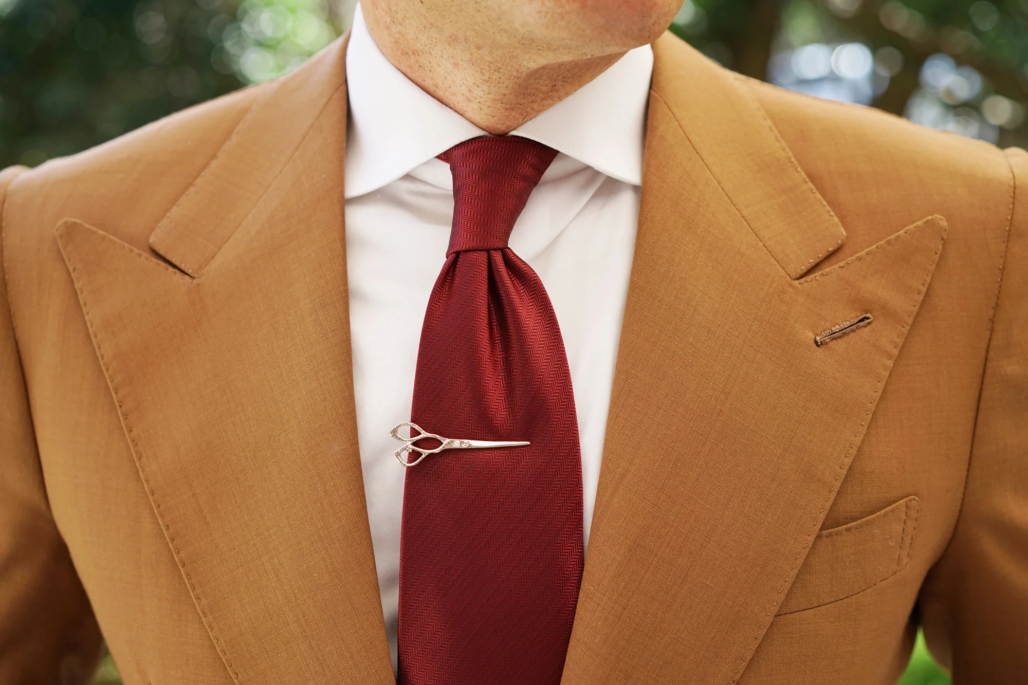 The Silver Barber Scissors Tie Bar - Image 7