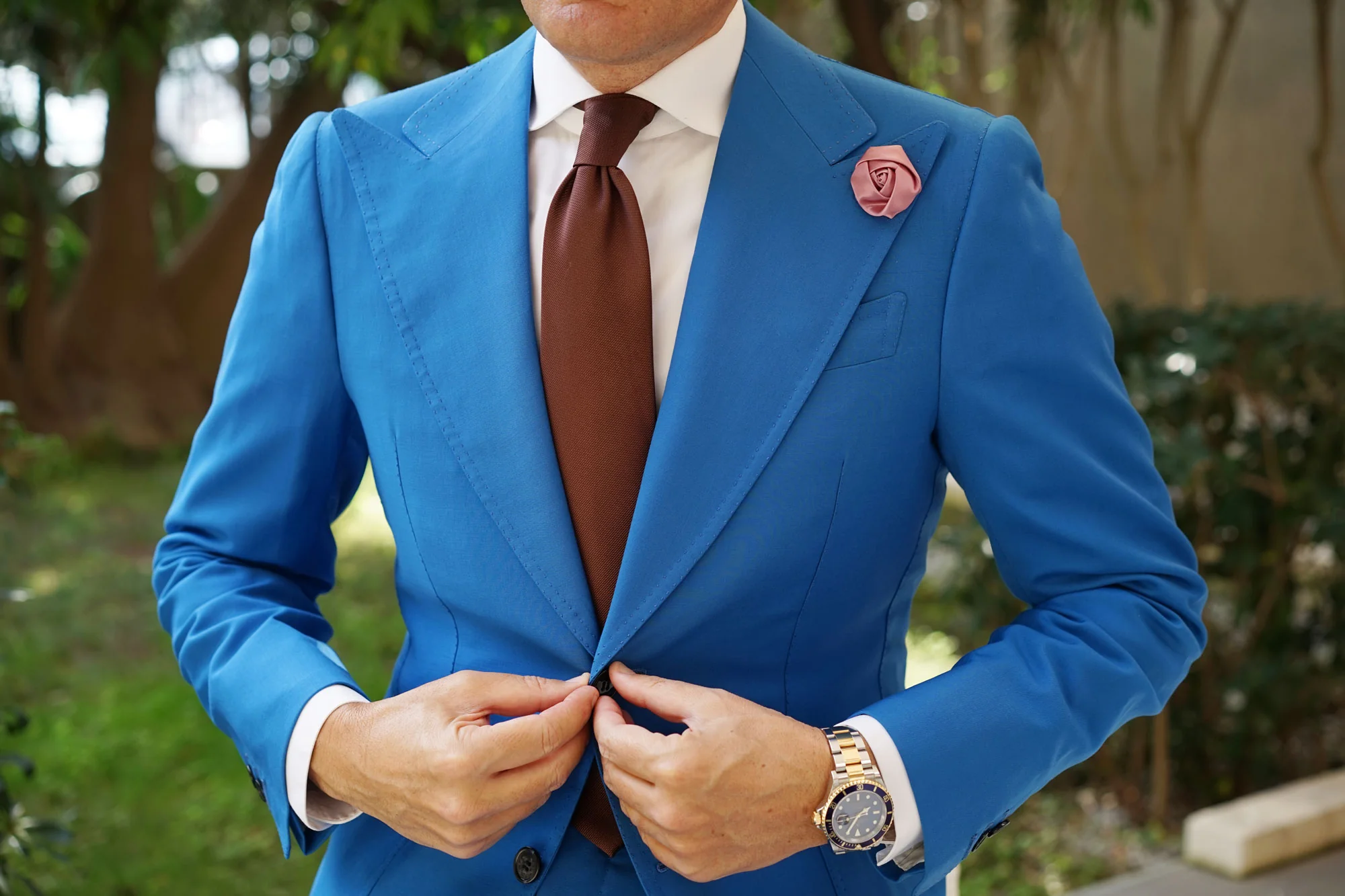 Thulian Pink Lapel Flower - Image 8