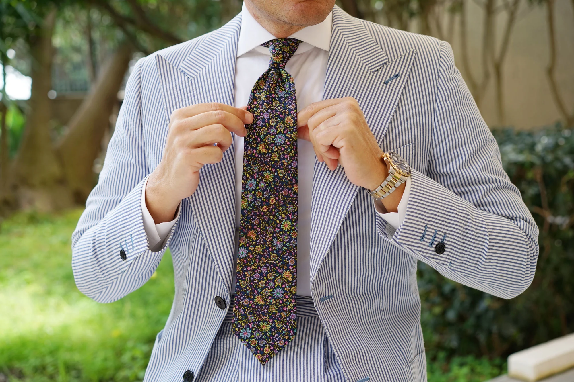 Tomba di Dante Floral Necktie - Image 9