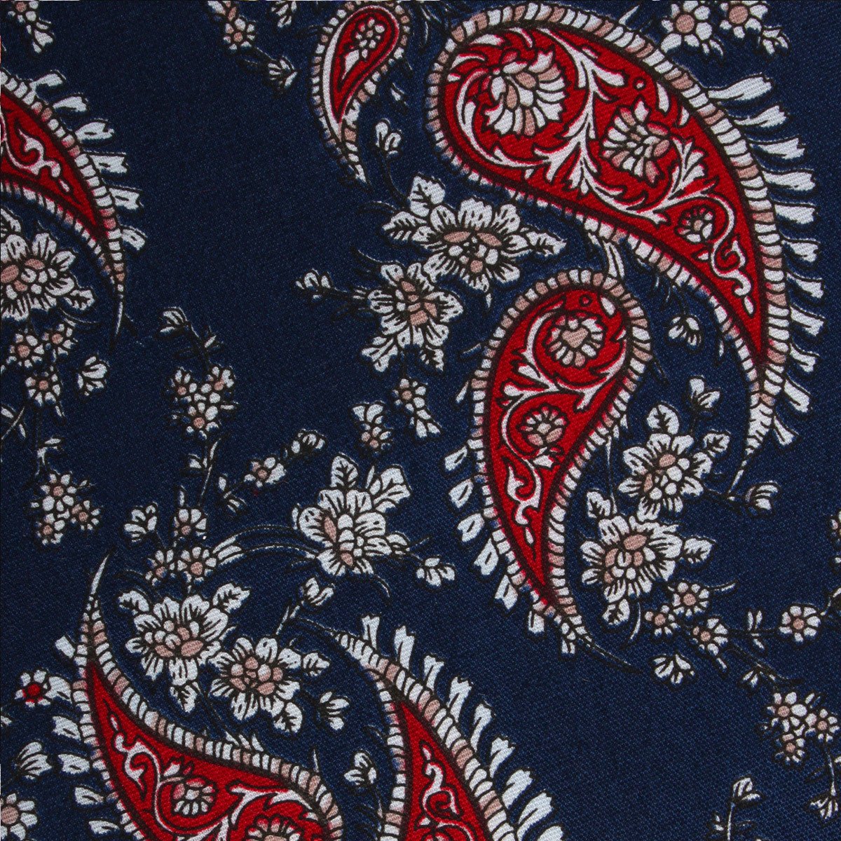 Trasimeno Blue with Red Paisley Bow Tie - Image 2