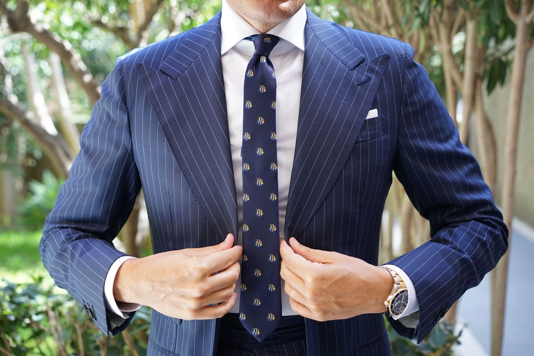 Tropical Fijian Fish Skinny Tie - Image 6