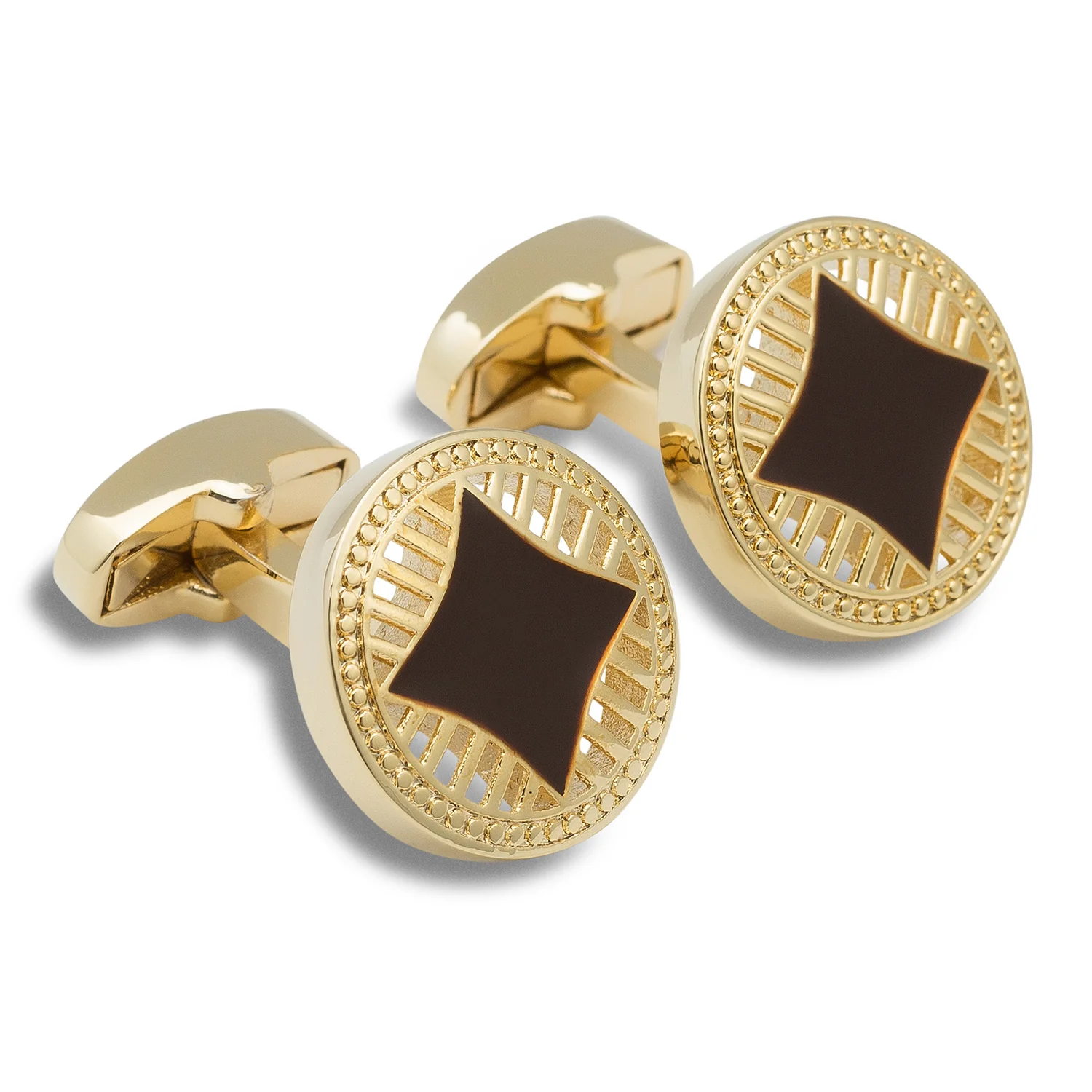 Turkish Gold Medallion Cufflinks - Image 2