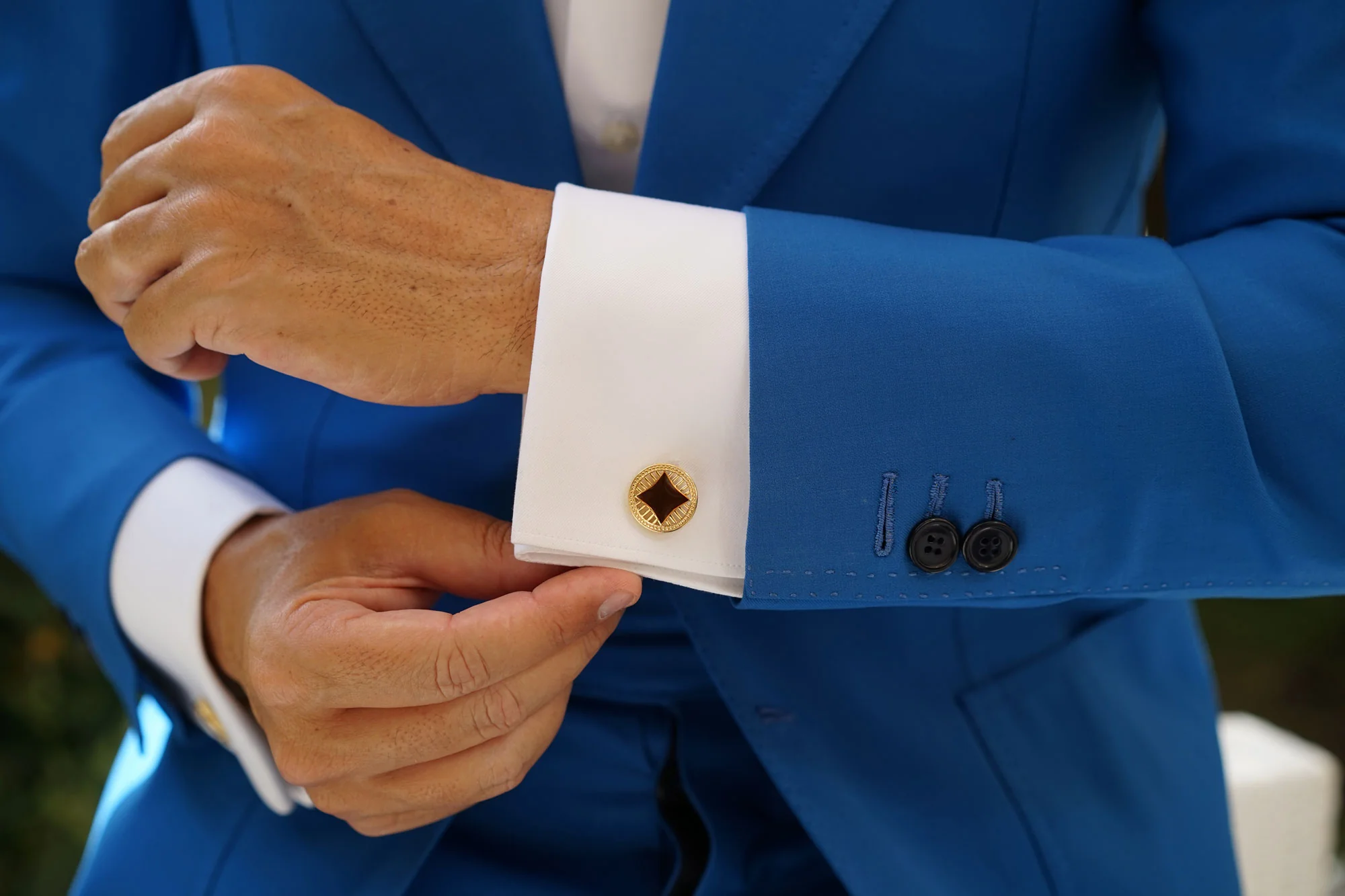 Turkish Gold Medallion Cufflinks - Image 9