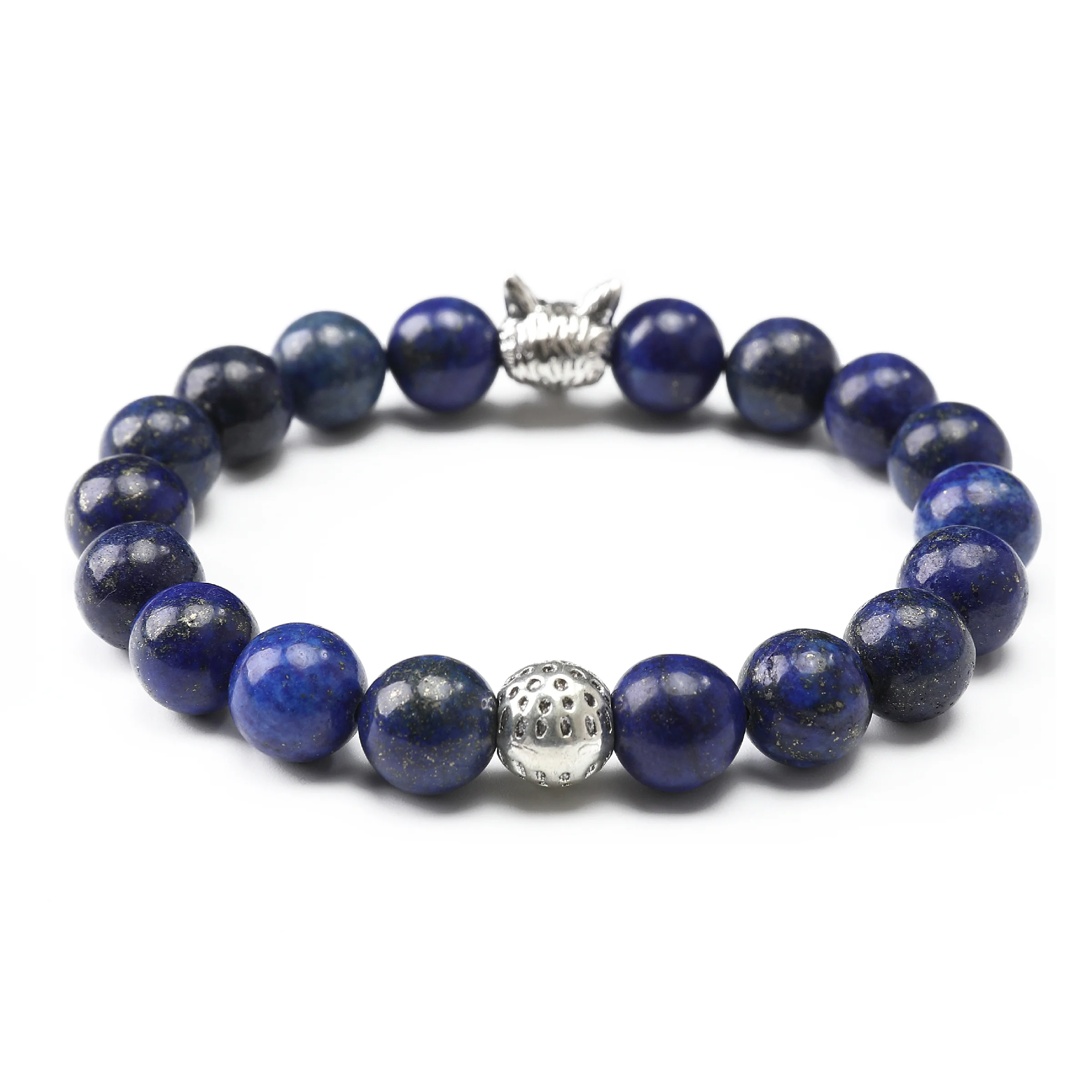 Warrior Wolf Lapis Lazuli Bracelet - Image 2