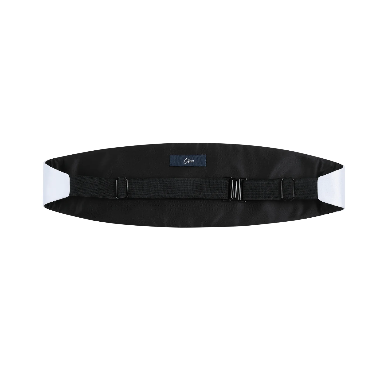 White Satin Cummerbund - Image 2