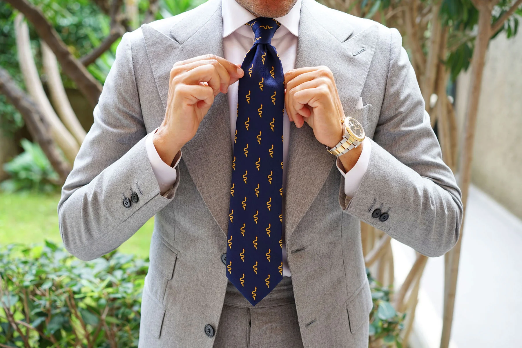 Yellow Snake Necktie - Image 9